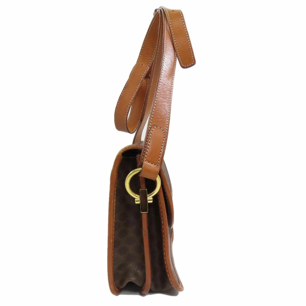 Celine Macadam Leather Brown Shoulder Bag - Picture 3 of 11